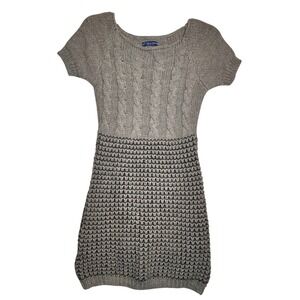 Blue‎ Sand Cable Knit Sweater Dress Women XS-S Wool Mohair Made in Italy